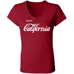 Ladies Slim Fit V-Neck Jersey Tee