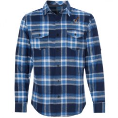 Unisex Long Sleeve Plaid Flannel Shirt