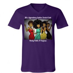 Unisex V-Neck Jersey Tee