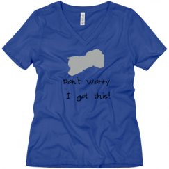 Ladies Relaxed Fit V-Neck Tee