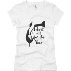 Ladies Slim Fit Basic Promo Jersey Tee