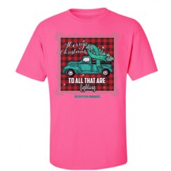 Unisex Ultra Cotton Safety Neon Crewneck Tee