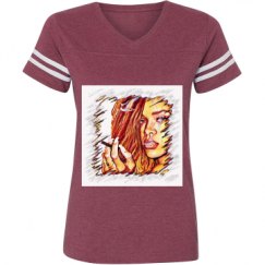 Ladies Relaxed Fit Vintage Sports Tee