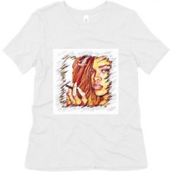 Ladies Relaxed Fit Super Soft Triblend Tee