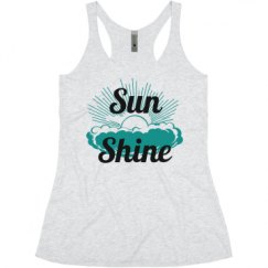 Ladies Slim Fit Super Soft Racerback Triblend Tank