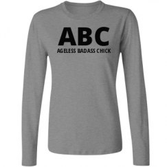 Ladies Relaxed Fit Basic Long Sleeve Tee