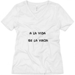 Ladies Relaxed Fit V-Neck Tee