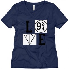 Ladies Relaxed Fit V-Neck Tee