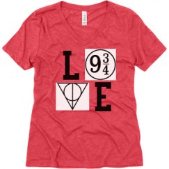 Ladies Relaxed Fit Super Soft Triblend V-Neck Tee