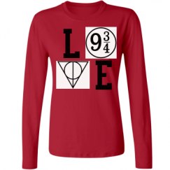 Ladies Relaxed Fit Basic Long Sleeve Tee