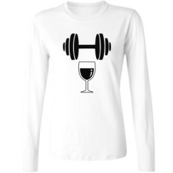 Ladies Relaxed Fit Basic Long Sleeve Tee