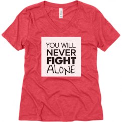 Ladies Relaxed Fit Super Soft Triblend V-Neck Tee