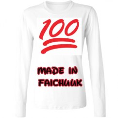 Ladies Relaxed Fit Basic Long Sleeve Tee