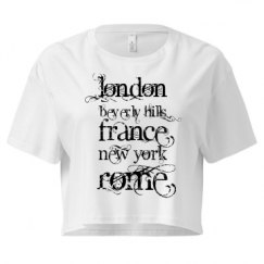 Ladies Festival Cali Crop Top Tee