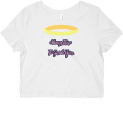 Ladies Slim Fit Crop Top Tee