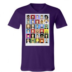 Unisex V-Neck Jersey Tee