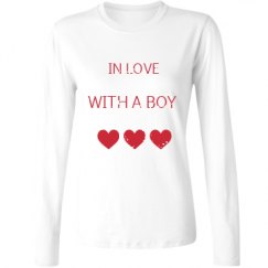 Ladies Relaxed Fit Basic Long Sleeve Tee