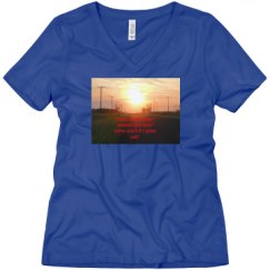 Ladies Relaxed Fit V-Neck Tee