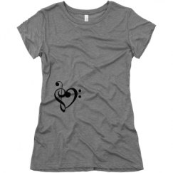 Ladies Slim Fit Super Soft Triblend Tee
