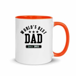 11oz Ceramic Mug with Color Inside