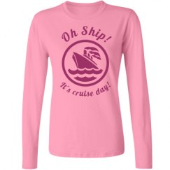 Ladies Relaxed Fit Basic Long Sleeve Tee