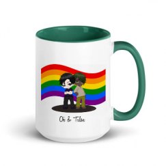 15oz Ceramic Mug with Color Inside