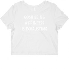 Ladies Slim Fit Crop Top Tee