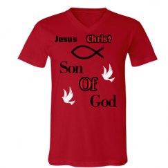 Unisex V-Neck Jersey Tee