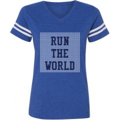 Ladies Relaxed Fit Vintage Sports Tee