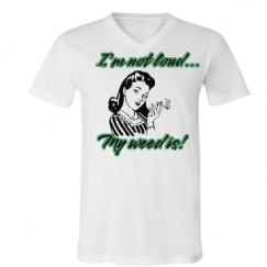 Unisex V-Neck Jersey Tee