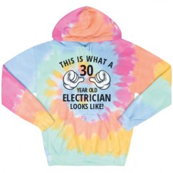 Unisex Tie-Dye Fleece Hoodie