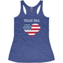 Ladies Slim Fit Super Soft Racerback Triblend Tank