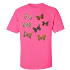 Unisex Ultra Cotton Safety Neon Crewneck Tee