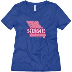 Ladies Relaxed Fit V-Neck Tee