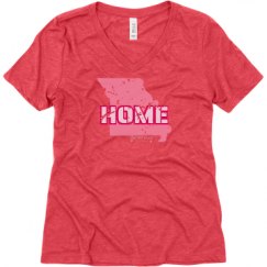 Ladies Relaxed Fit Super Soft Triblend V-Neck Tee