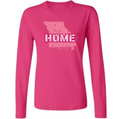 Ladies Relaxed Fit Basic Long Sleeve Tee