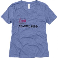 Ladies Relaxed Fit Super Soft Triblend V-Neck Tee