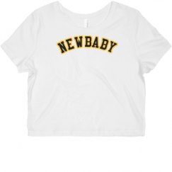 Ladies Slim Fit Crop Top Tee