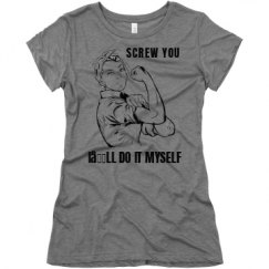 Ladies Slim Fit Super Soft Triblend Tee