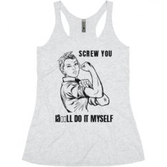 Ladies Slim Fit Super Soft Racerback Triblend Tank