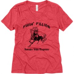 Ladies Relaxed Fit Super Soft Triblend V-Neck Tee