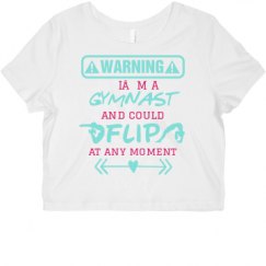 Ladies Slim Fit Crop Top Tee