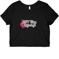 Ladies Slim Fit Crop Top Tee