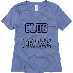 Ladies Relaxed Fit Super Soft Triblend V-Neck Tee