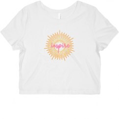 Ladies Slim Fit Crop Top Tee