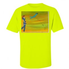 Unisex Ultra Cotton Safety Neon Crewneck Tee