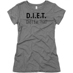 Ladies Slim Fit Super Soft Triblend Tee