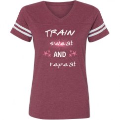 Ladies Relaxed Fit Vintage Sports Tee