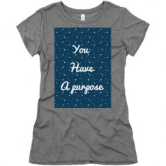 Ladies Slim Fit Super Soft Triblend Tee