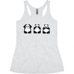Ladies Slim Fit Super Soft Racerback Triblend Tank